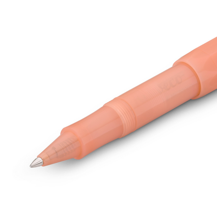 Kaweco Frosted Sport Gel Rollerball Pen - Soft Mandarin — flat lay