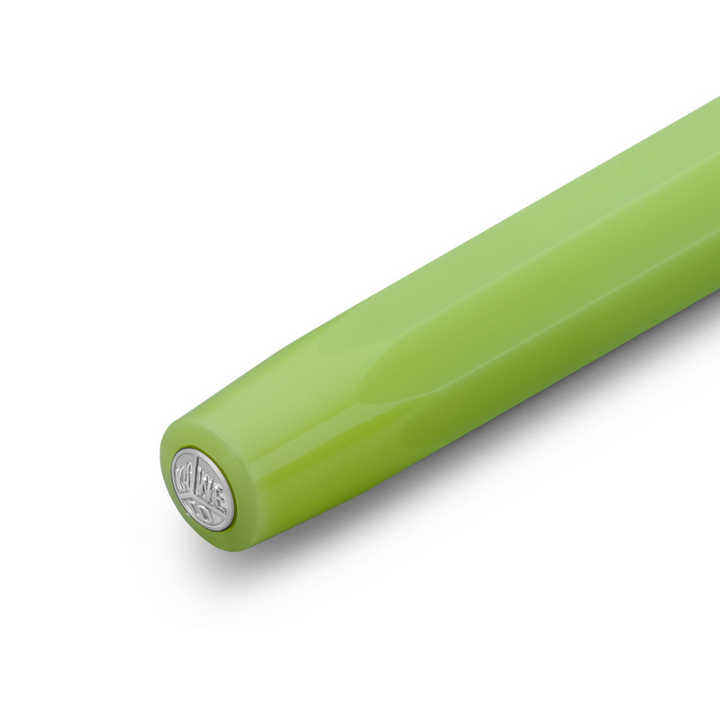 Kaweco Frosted Sport Fountain Pen - Fine Lime — flat lay