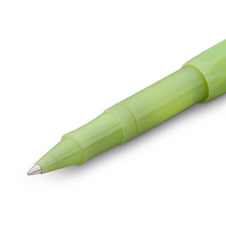 Kaweco Frosted Sport Gel Rollerball Pen - Fine Lime — flat lay