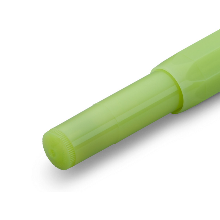 Kaweco Frosted Sport Gel Rollerball Pen - Fine Lime — flat lay