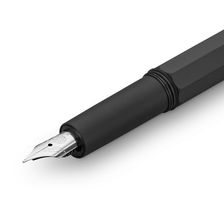 Kaweco ORIGINAL Fountain Pen Black Chrome 060 Nib — Kaweco fountain pen — precision nib writing instrument, at Cityluxe Singapore stationery store