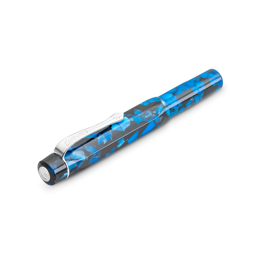 Kaweco Art Sport Fountain Pen - Pebble Blue — flat lay