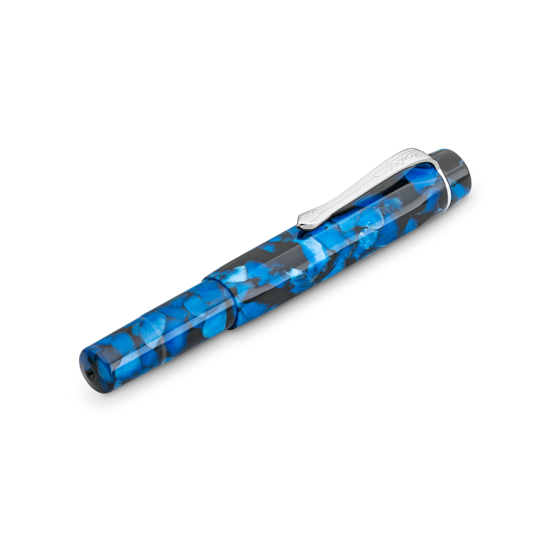 Kaweco Art Sport Fountain Pen - Pebble Blue — flat lay