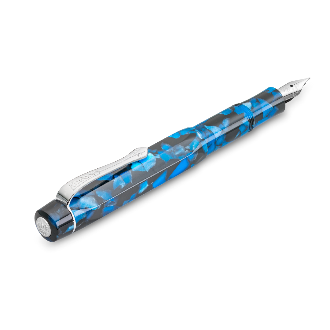 Kaweco Art Sport Fountain Pen - Pebble Blue — flat lay