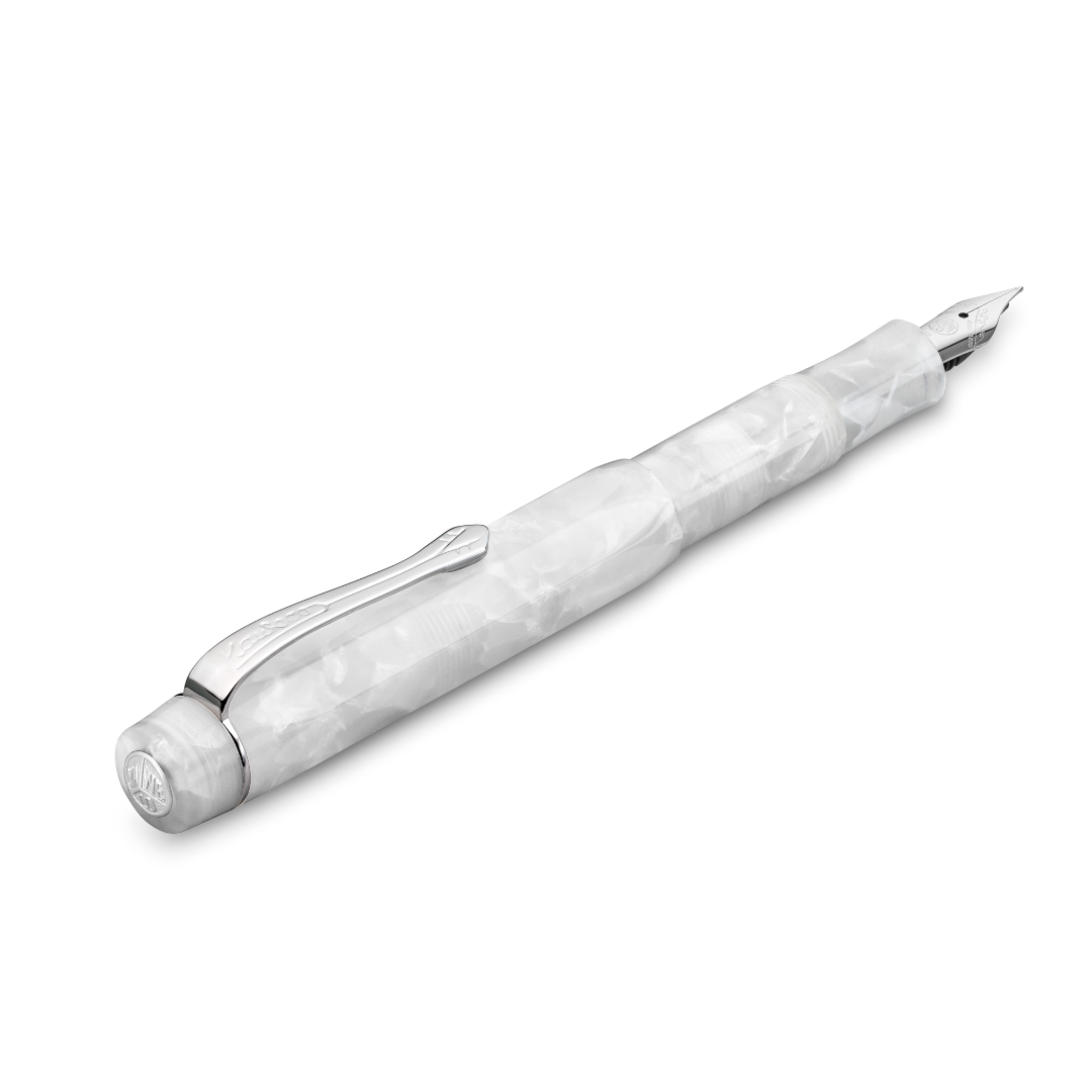 Kaweco Art Sport Fountain Pen - Mineral White — flat lay