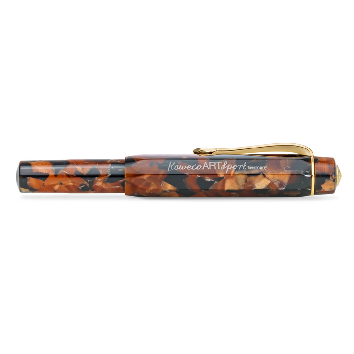 Kaweco Art Sport Fountain Pen - Hickory Brown — flat lay