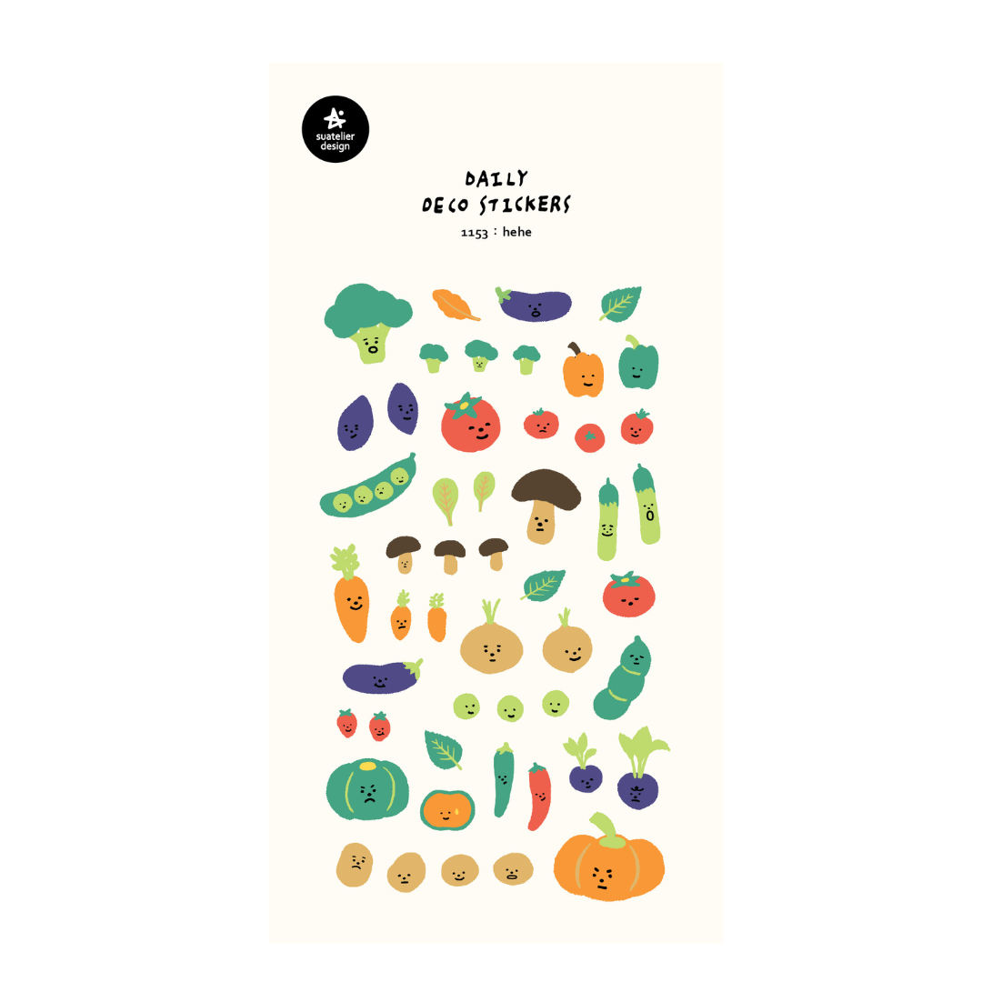 Suatelier Daily Deco Stickers - Hehe — front view