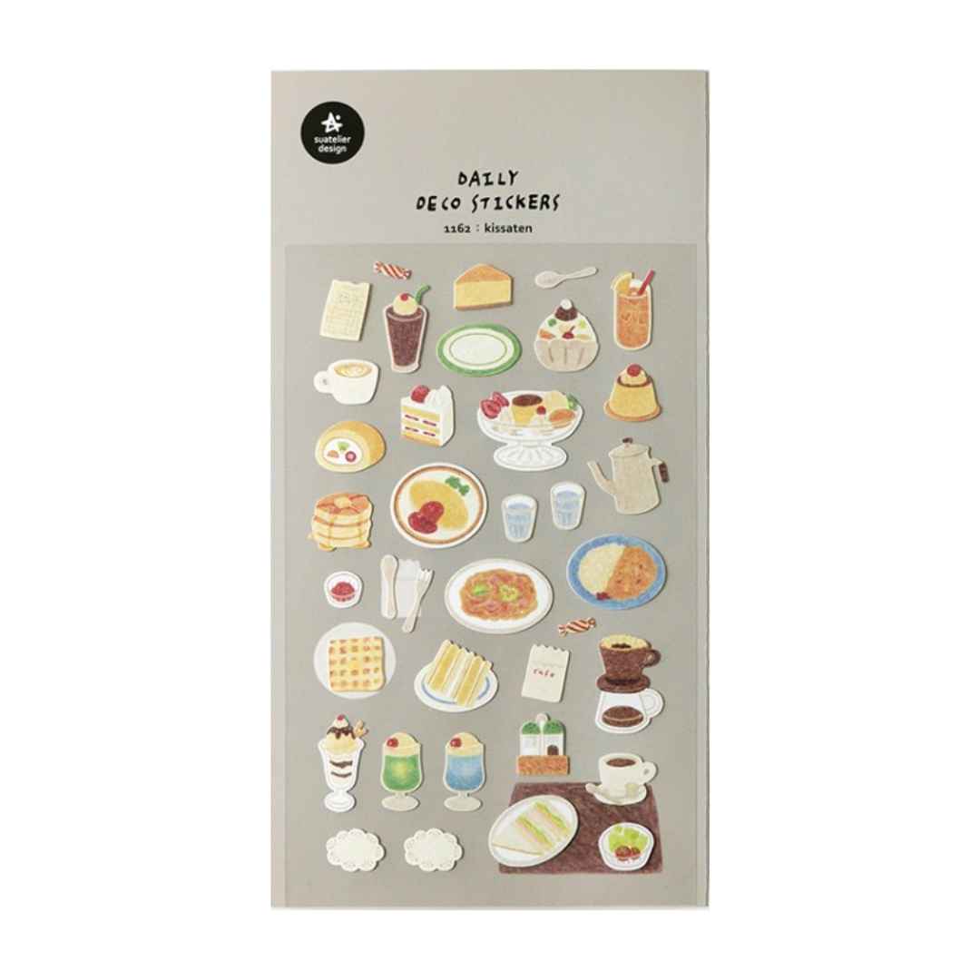 Suatelier Daily Deco Stickers - Kissaten — front view
