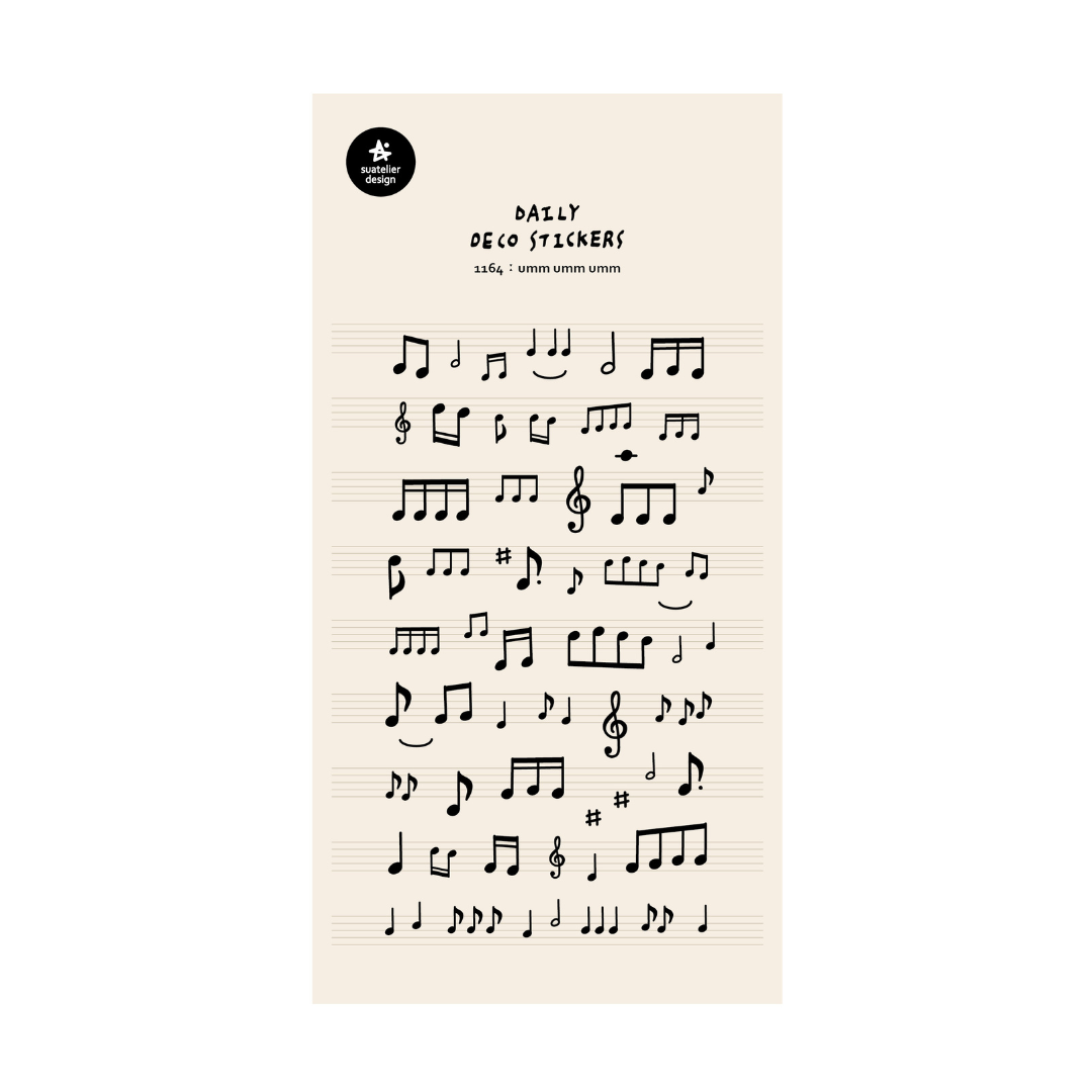 Suatelier Daily Deco Stickers - umm umm umm — front view