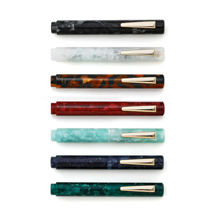 Hightide Attaché Marbled Fountain Pen - Black — engraving example