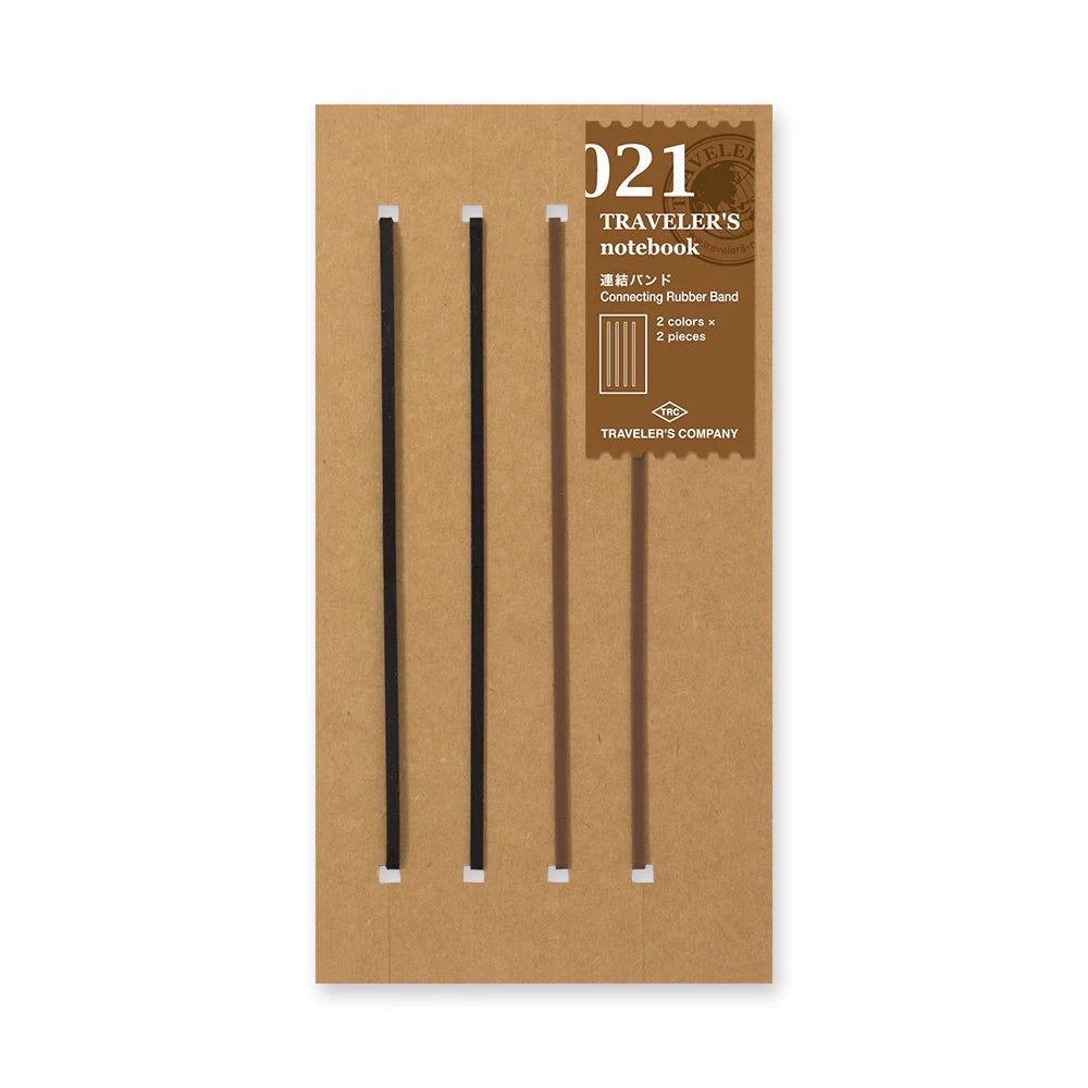 TRAVELER'S notebook Refill 021 (Regular Size) in Connecting Rubber Band — TRAVELER'S COMPANY connecting rubber band — premium stationery and lifestyle, at Cityluxe Singapore