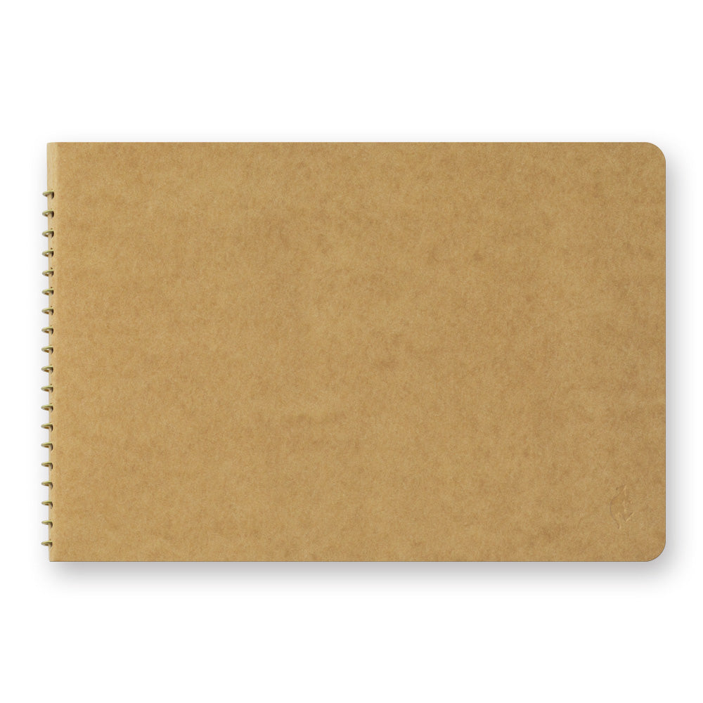 TRAVELER'S COMPANY Spiral Ring Notebook (B6) Paper Pocket — open spread