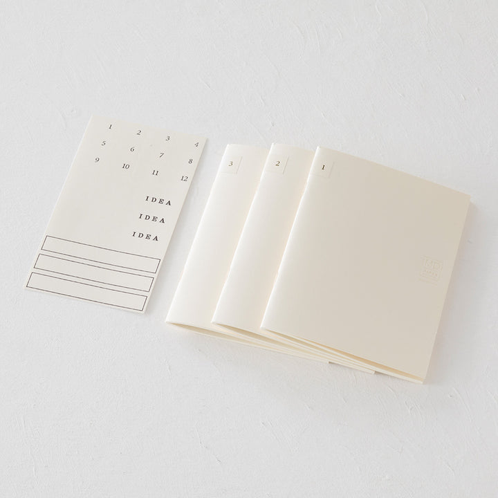 MD Notebook Light A6 - Lined (3pcs/pack) — spine view