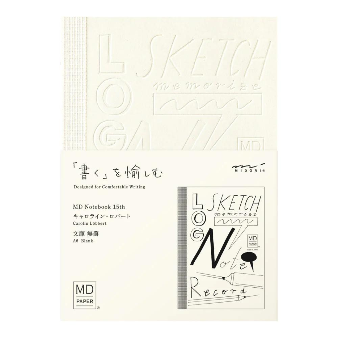 MD Notebook 15th Anniversary Carolin Löbbert A6 Blank Notebook (Limited Edition) — front cover