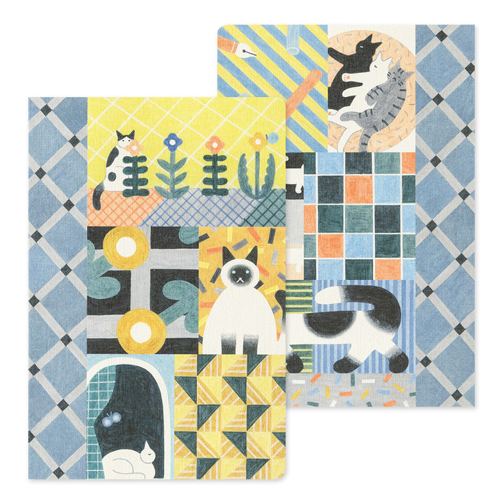 Midori Yuru Log Notebook [B6] - Cat — ruling detail
