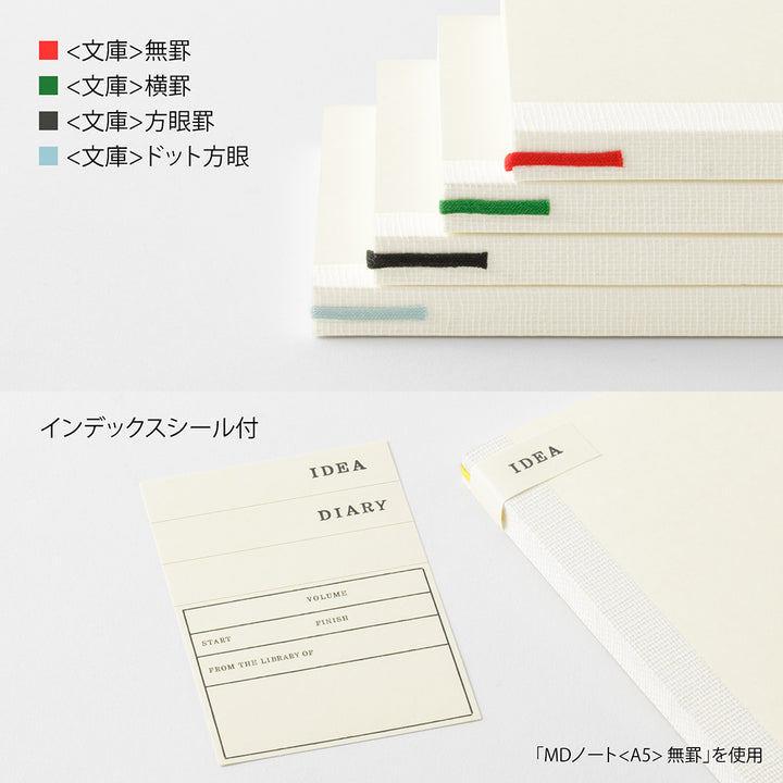 MD Notebook <A6> Lined B — flat lay