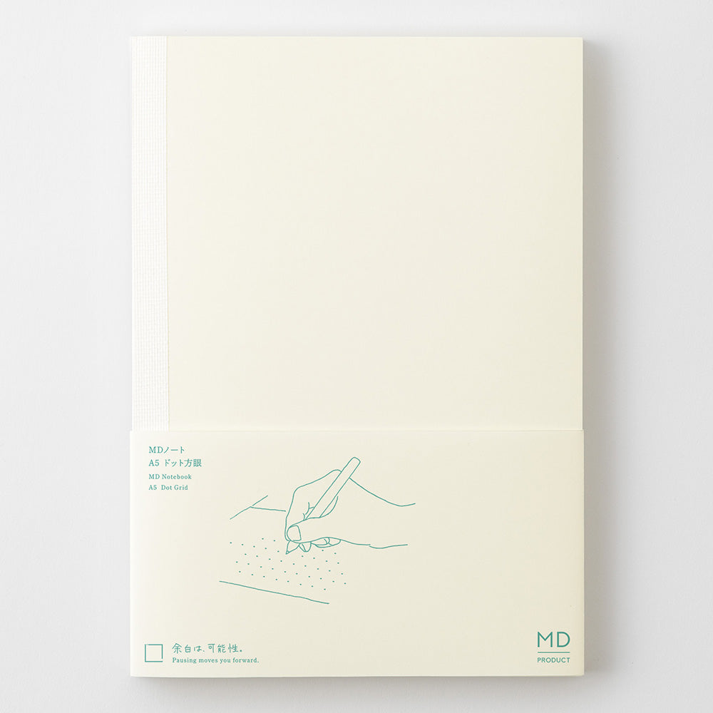 MD Notebook A5 - Dot Grid — flat lay