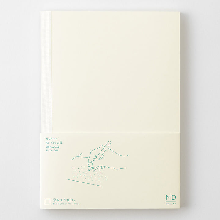 MD Notebook A5 - Dot Grid — flat lay