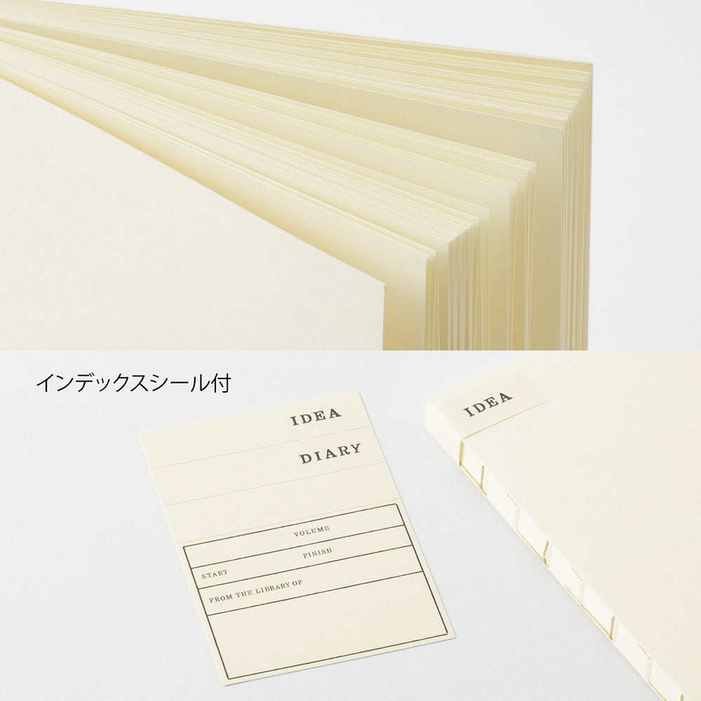 MD Notebook Thick <A5> Blank A — flat lay