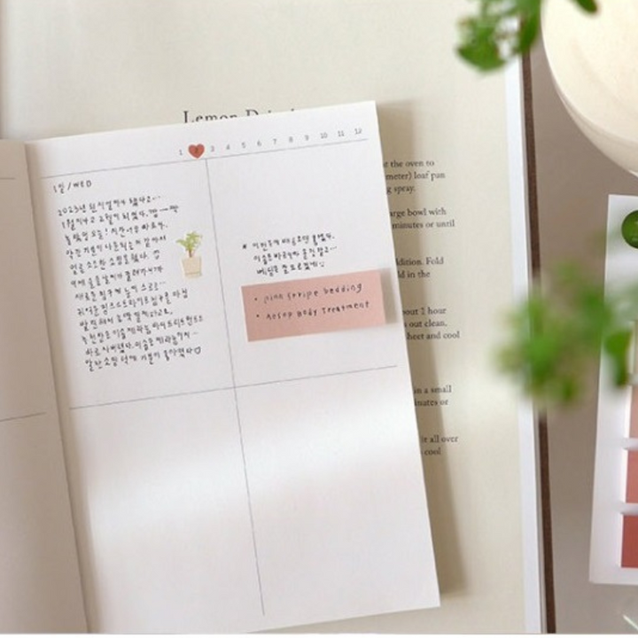 Suatelier Daily Plan Sticky Memo - 33 — flat lay
