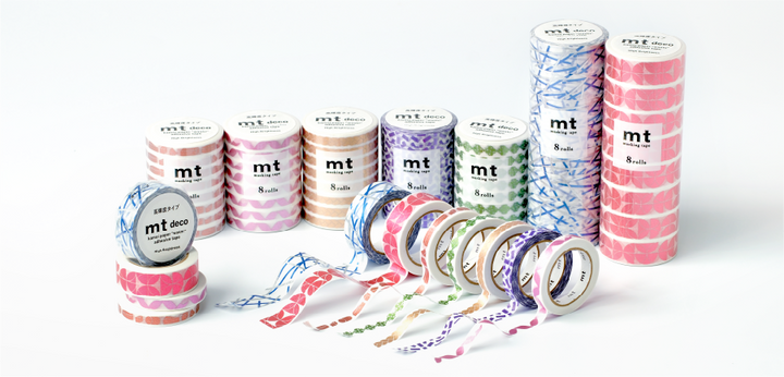 MT Deco High Brightness Washi Tape - Ribbon — roll side