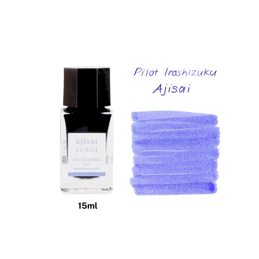 Pilot Iroshizuku 15 ml Ink Bottle - Ajisai (Purple Blue) — bottle front