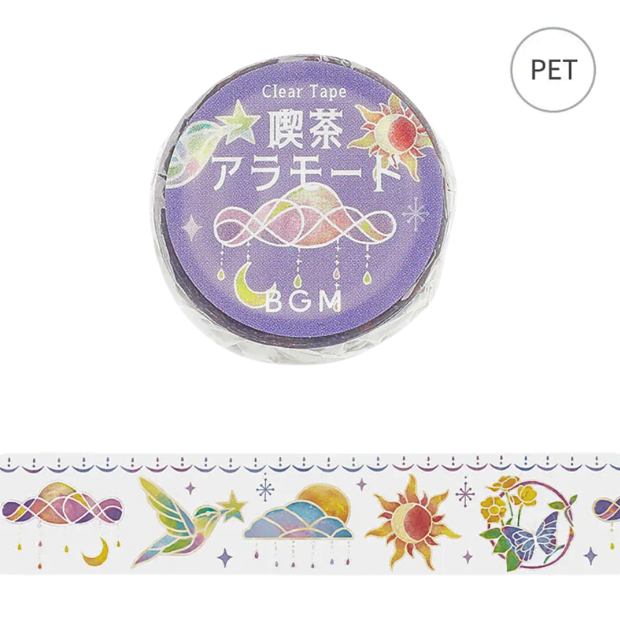 BGM Clear Tape: Cafe Alamode - Deco — roll front