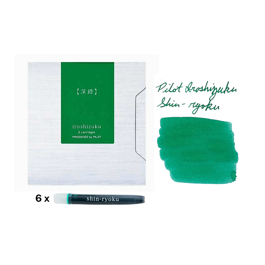 Pilot Iroshizuku Ink Cartridge - Shin-ryoku — bottle front