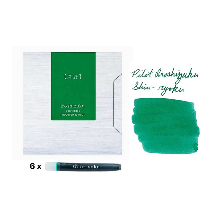 Pilot Iroshizuku Ink Cartridge - Shin-ryoku — bottle front