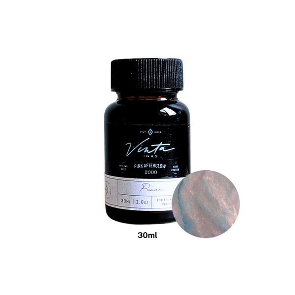 Vinta Inks 30ml Bottled Ink - Pink Afterglow [Pusan 2000] — bottle front