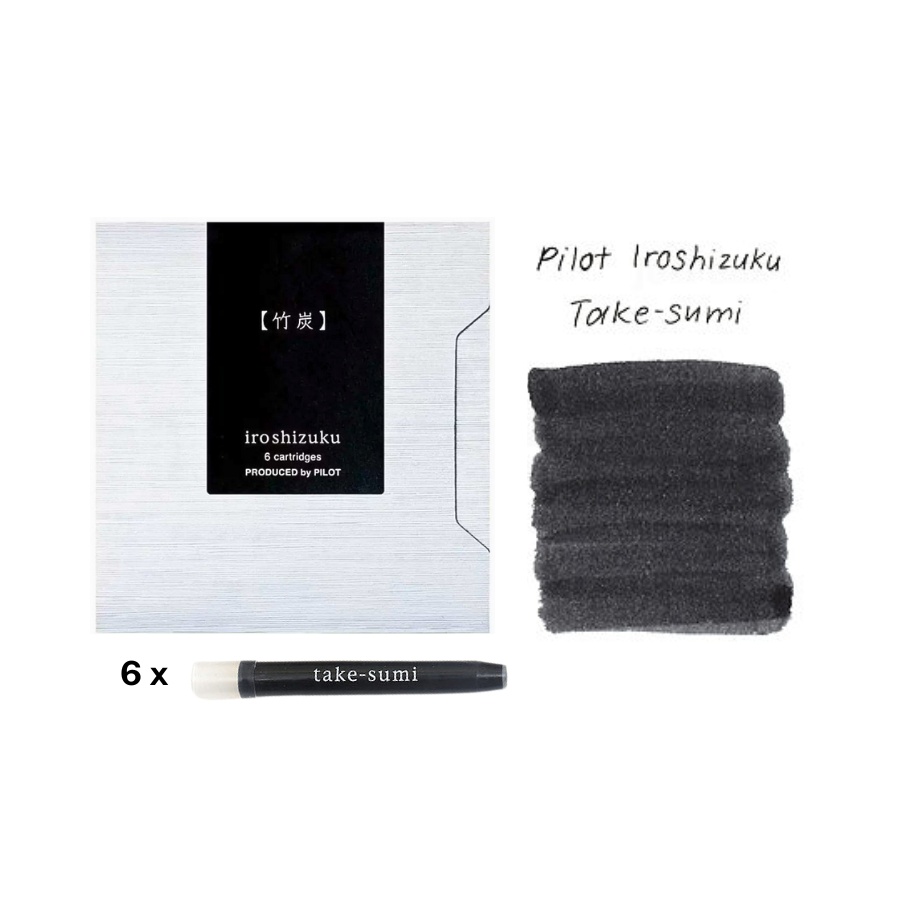 Pilot Iroshizuku Ink Cartridge - Take-sumi — bottle front