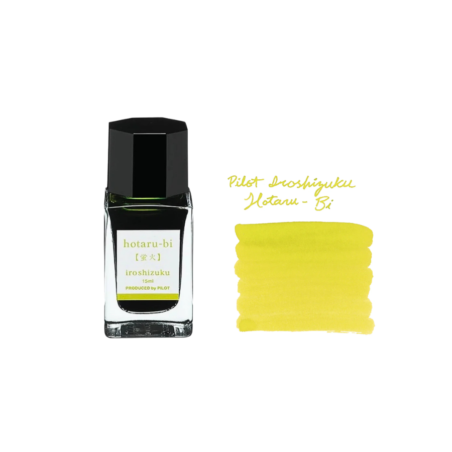 Pilot Iroshizuku 15ml Ink Bottle - Hotaru-Bi (Firefly Glow) — bottle front