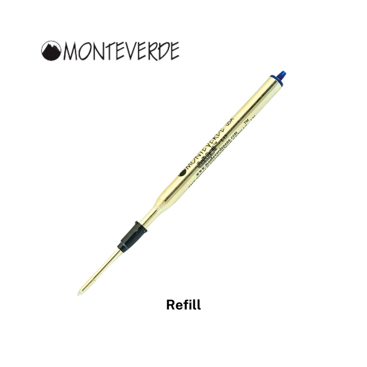 Monteverde Soft Roll Ballpoint Refill To Fit Lamy Ballpoint Pen Blue Black — capped