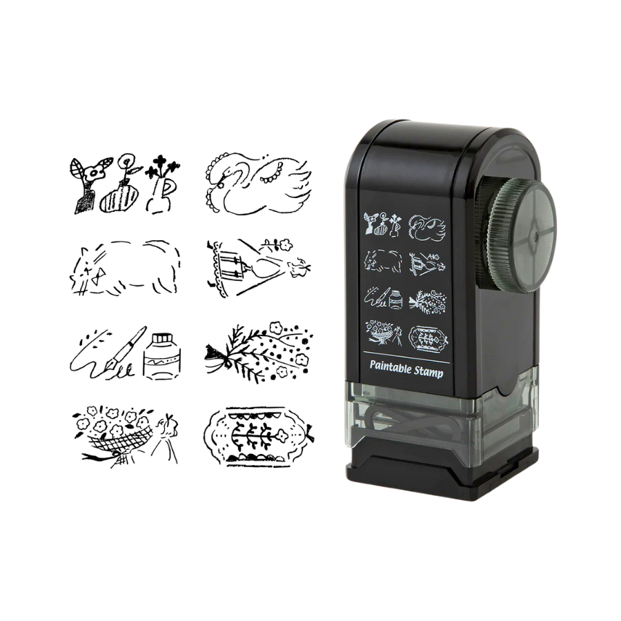 Midori Paintable Rotating Stamp Dial - Antique — front view