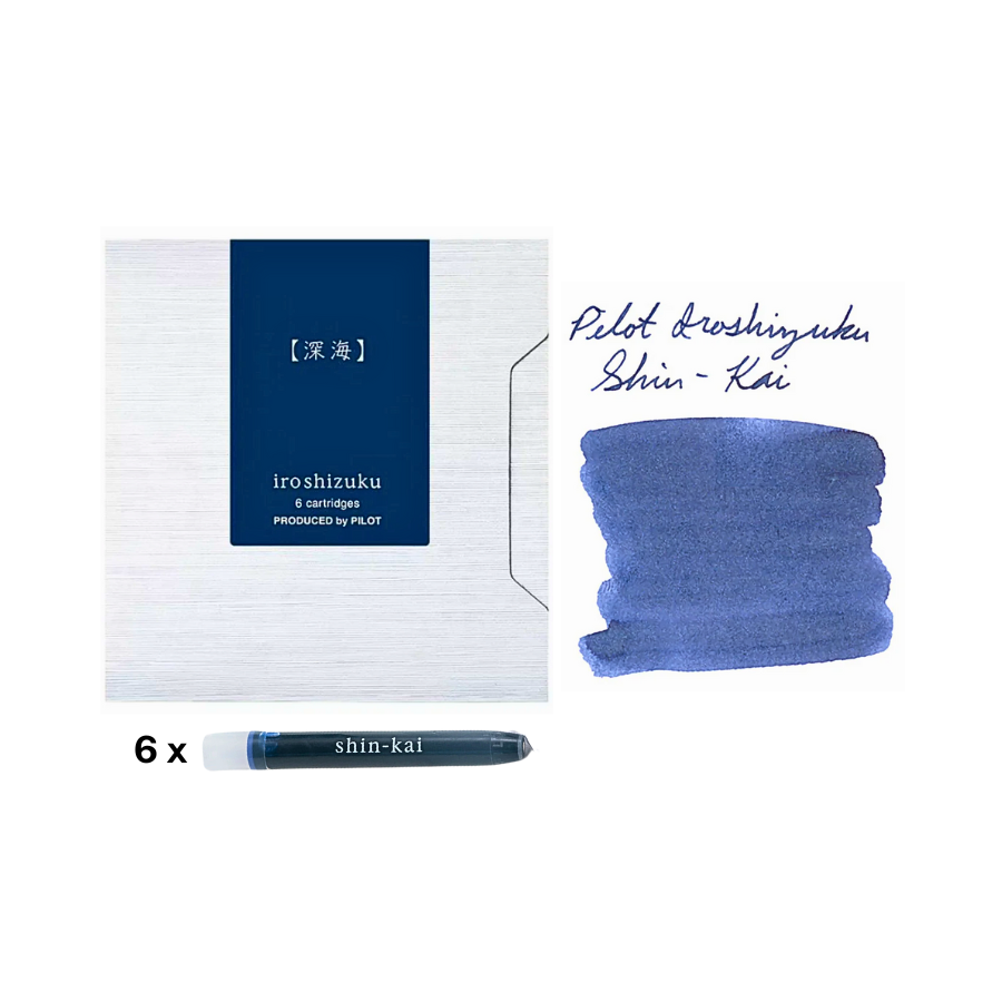Pilot Iroshizuku Ink Cartridge - Shin-kai — bottle front