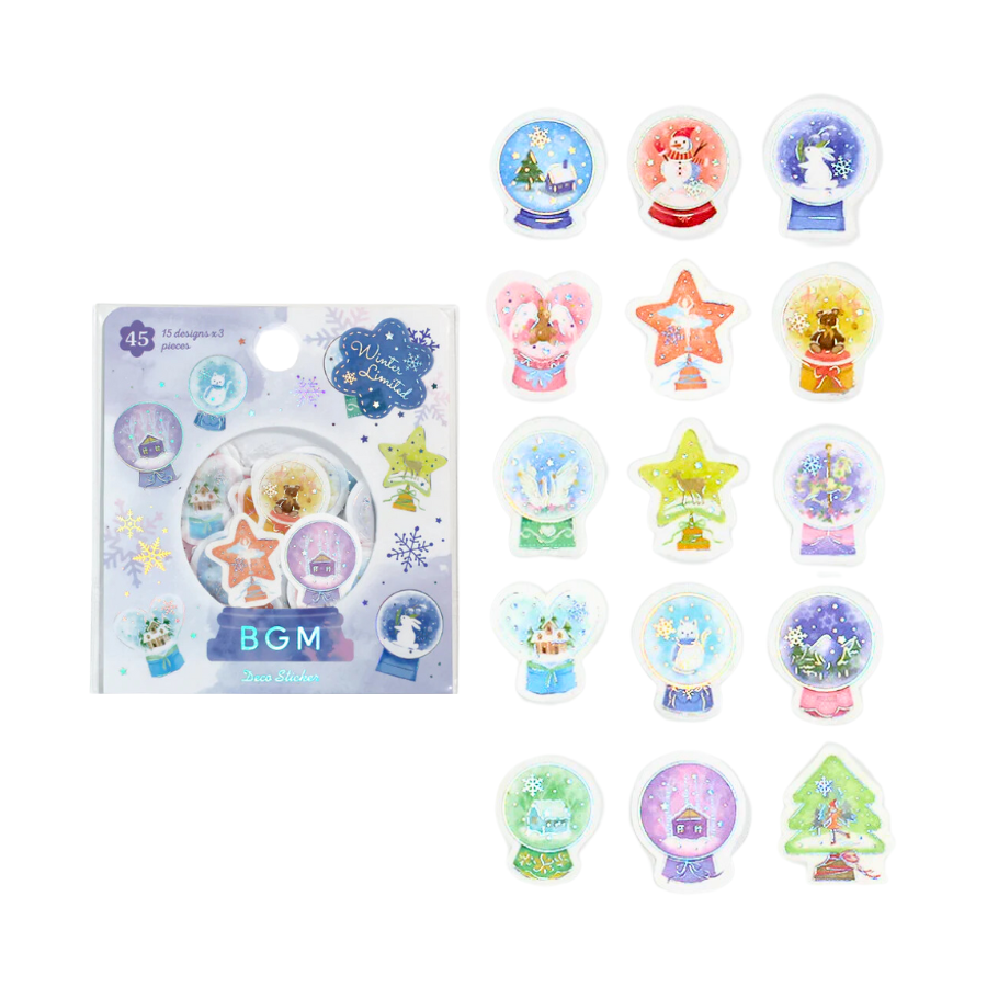 BGM Winter Limited Flakes Seal - Snow Globe — front view