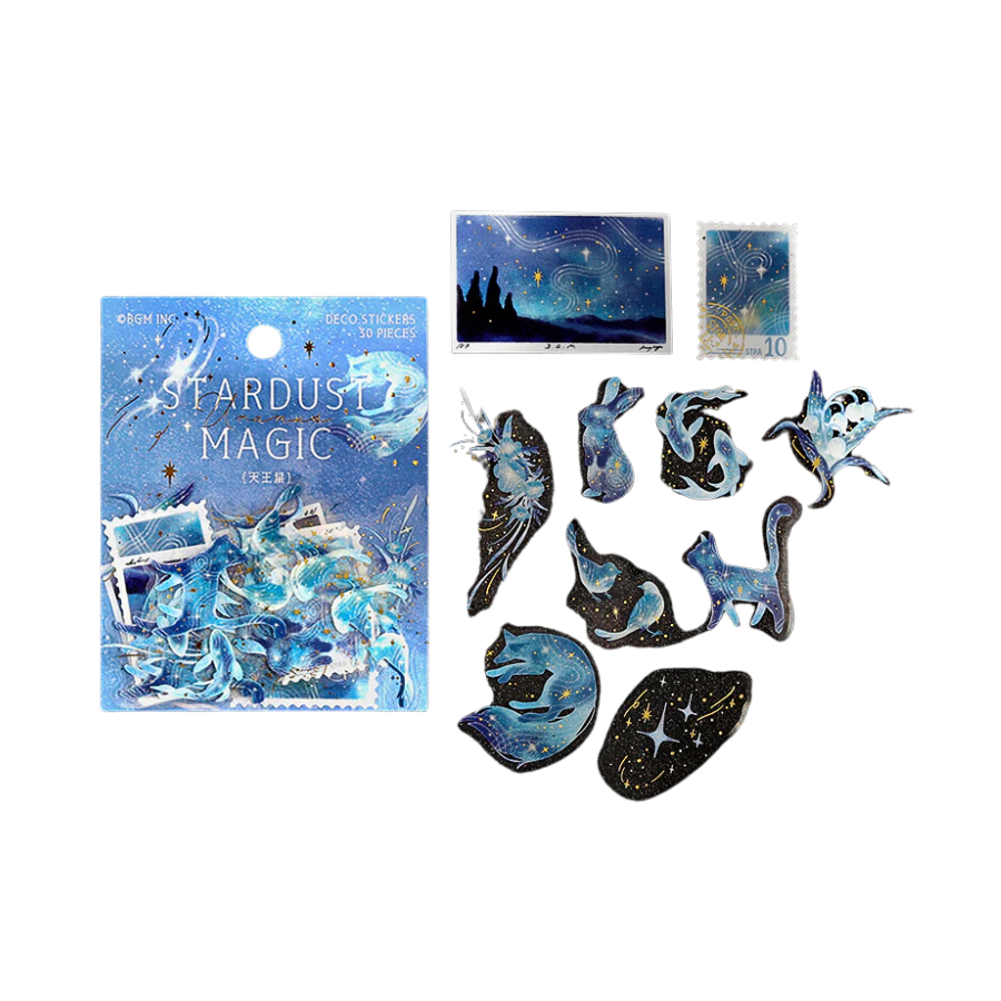 BGM Foil Stamping Clear Seal: Stardust Magic - Uranus — front view