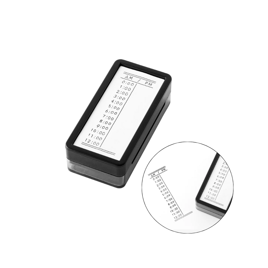 Midori Paintable Stamp Pre-inked Half Size Vertical — front view