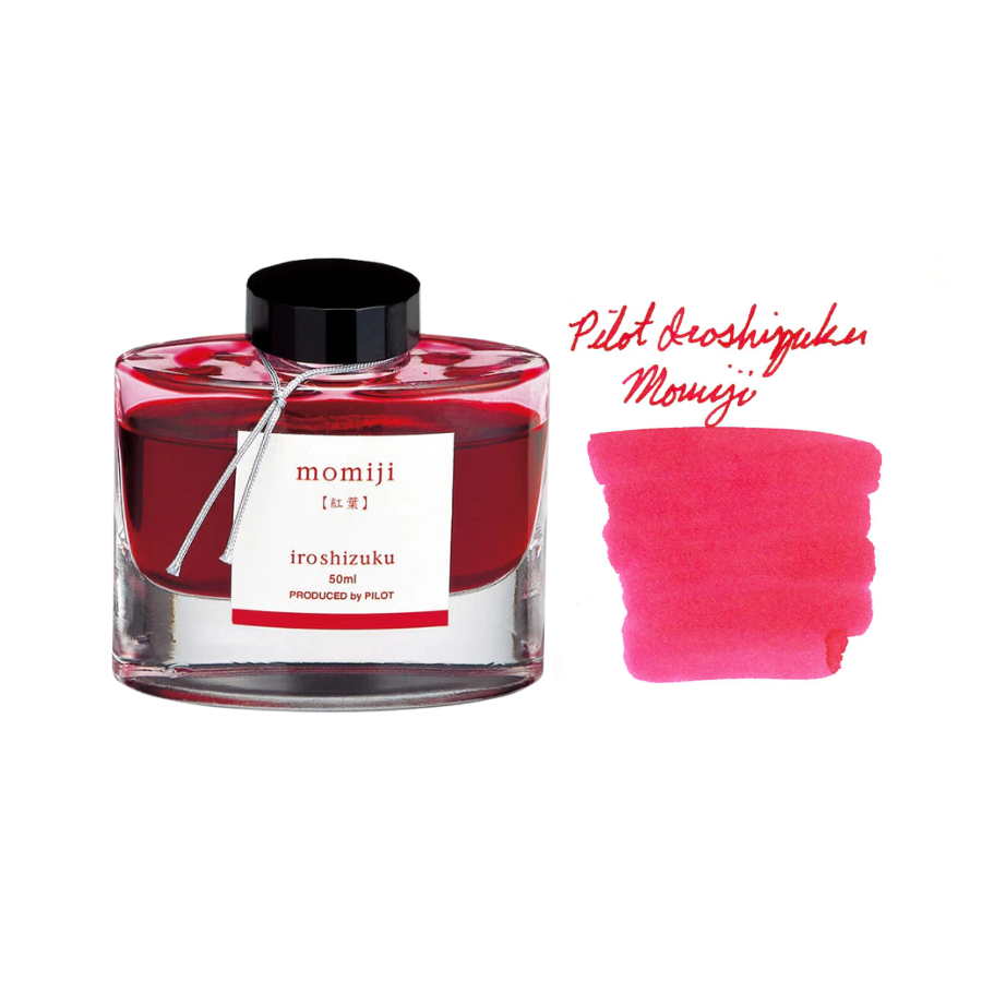 Pilot Iroshizuku 50ml Ink Bottle Fountain Pen Ink - Momiji (Autumn Leaves) — bottle front