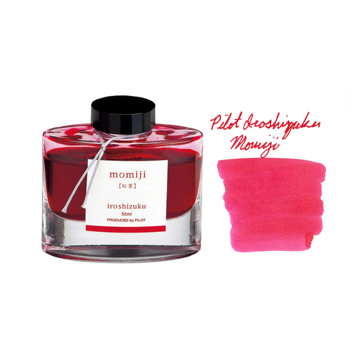 Pilot Iroshizuku 50ml Ink Bottle Fountain Pen Ink - Momiji (Autumn Leaves) — bottle front