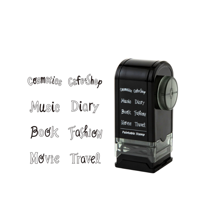 Midori Paintable Rotating Stamp Dial - Title — front view