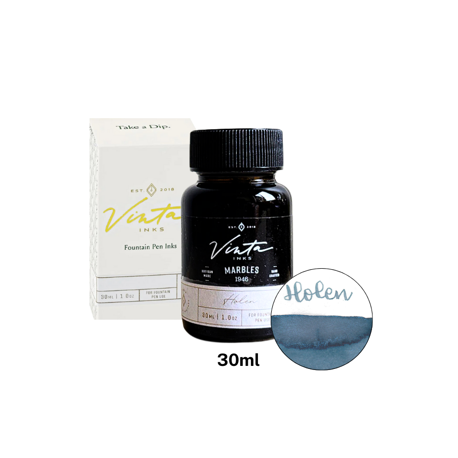 Vinta Inks Hello Rain 30ml Bottled Ink - Marbles (Holen 1946) — bottle front