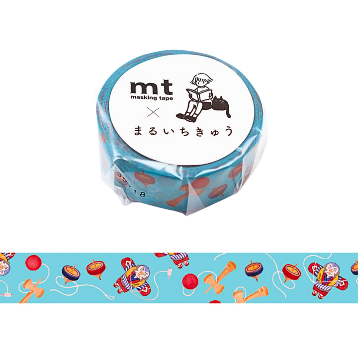 MT x Maruichikyu Washi Tape - Pastime in the Past — roll front