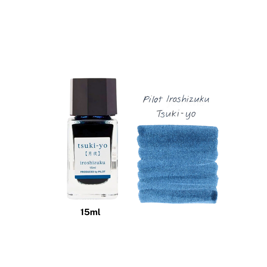 Pilot Iroshizuku 15ml Ink Bottle - Tsu-kiyo (Moonlit Night) — bottle front