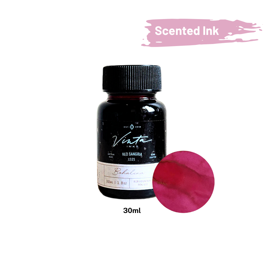 Vinta Inks Summer Cocktails 30ml Bottled Ink - Red Sangria [Bahalina 1521] — bottle front