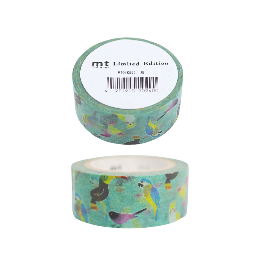 MT Limited Edition Washi Tape Singapore Bird — front view
