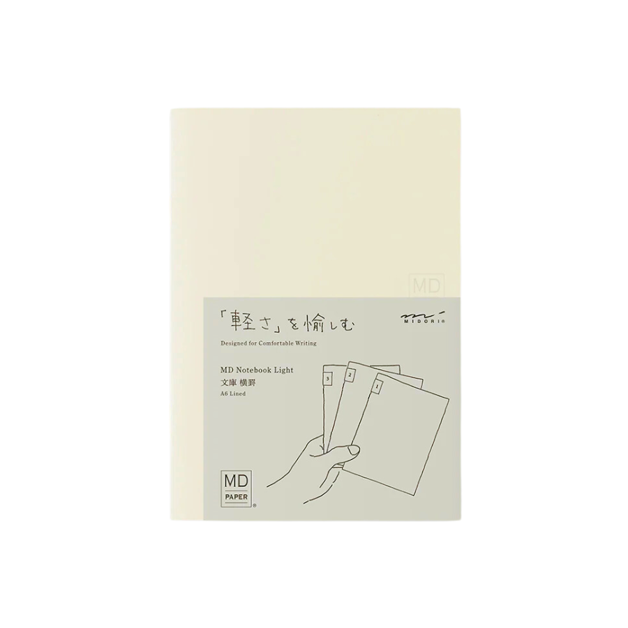 MD Notebook Light A6 - Lined (3pcs/pack) — front cover