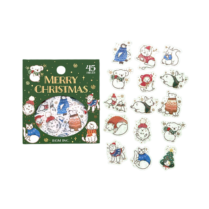 BGM Foil Stamping Christmas Limited Edition Flake Seal - Knitwear — front view
