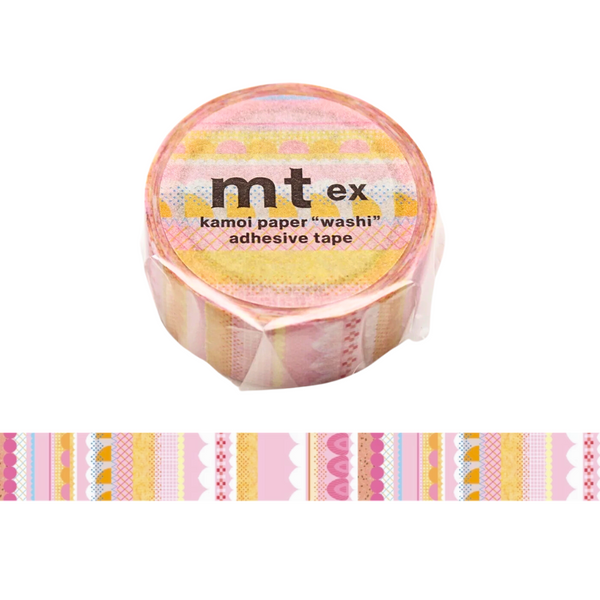 MT EX Washi Tape - Cake Graphic — roll front