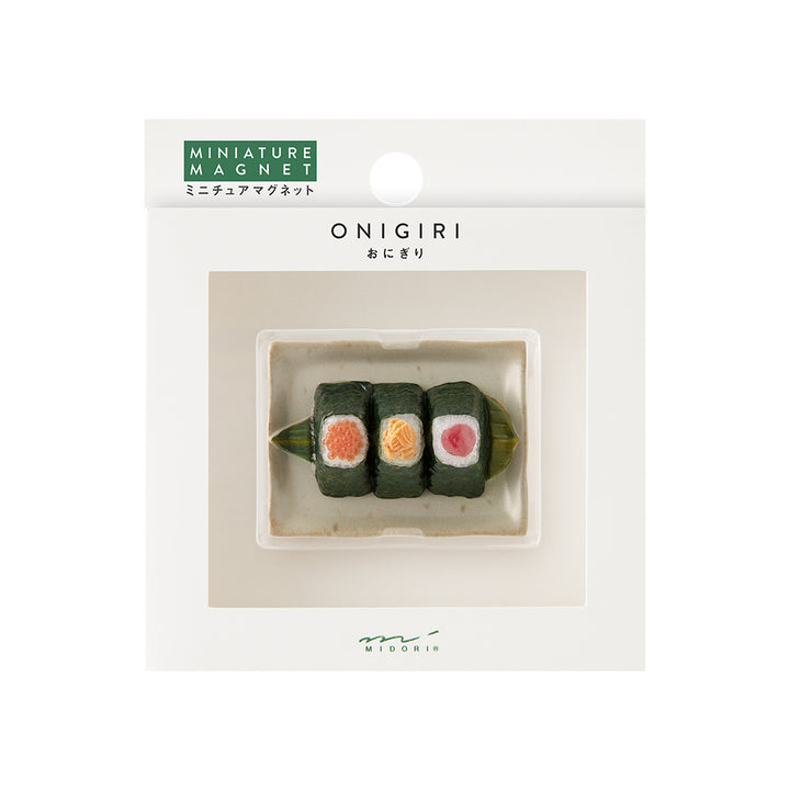 Midori Miniature Magnet - 1pc Onigiri — front view